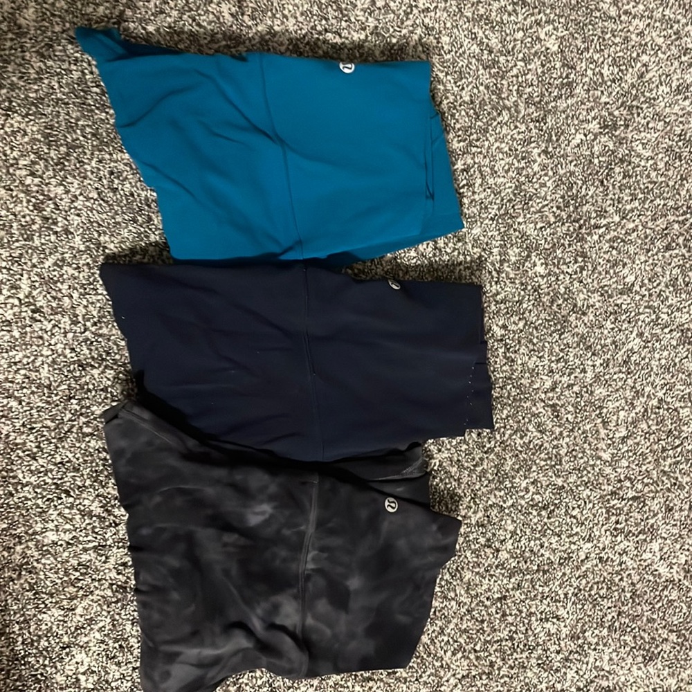 Bundle of 3 good condition Lululemon align leggings size 6